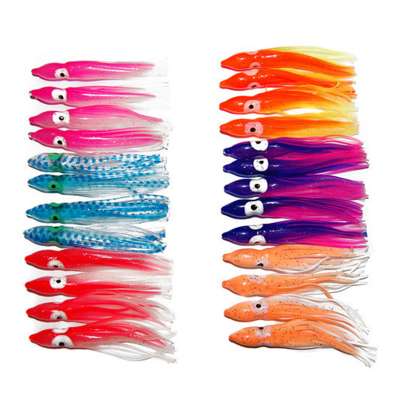 Best Selling 100pcs 7.5cm Soft Octopus Fishing Lures Set With Promotional Price.