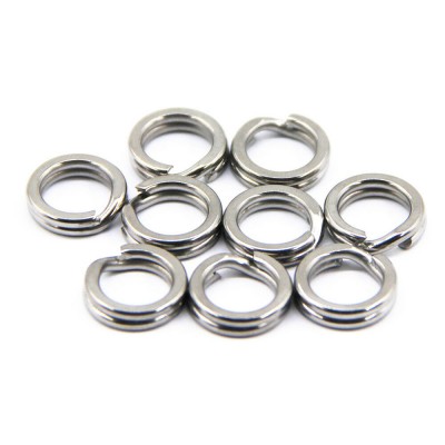 100pcs/150pcs/200pcs Kits Fishing Split Rings Stainless Steel Snap Lure Tackle Connector Double Loop.