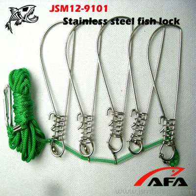 Big fish clasp 5pcs stainless Fishing Tackle Accessory ,Stainless Steel Fishing Lock Float with snaps JSM12-9101