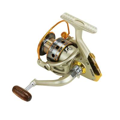 12-Axis Wooden Handle Metal Reel Fishing Reel Fishing Gear Interchangeable Foldaway Arm