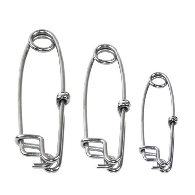 Bulk Wholesale Long Line Stainless Steel Snaps Fishing Floatline/Tuna Clips Tackle Connectors Size 10cm/12.5cm/15cm